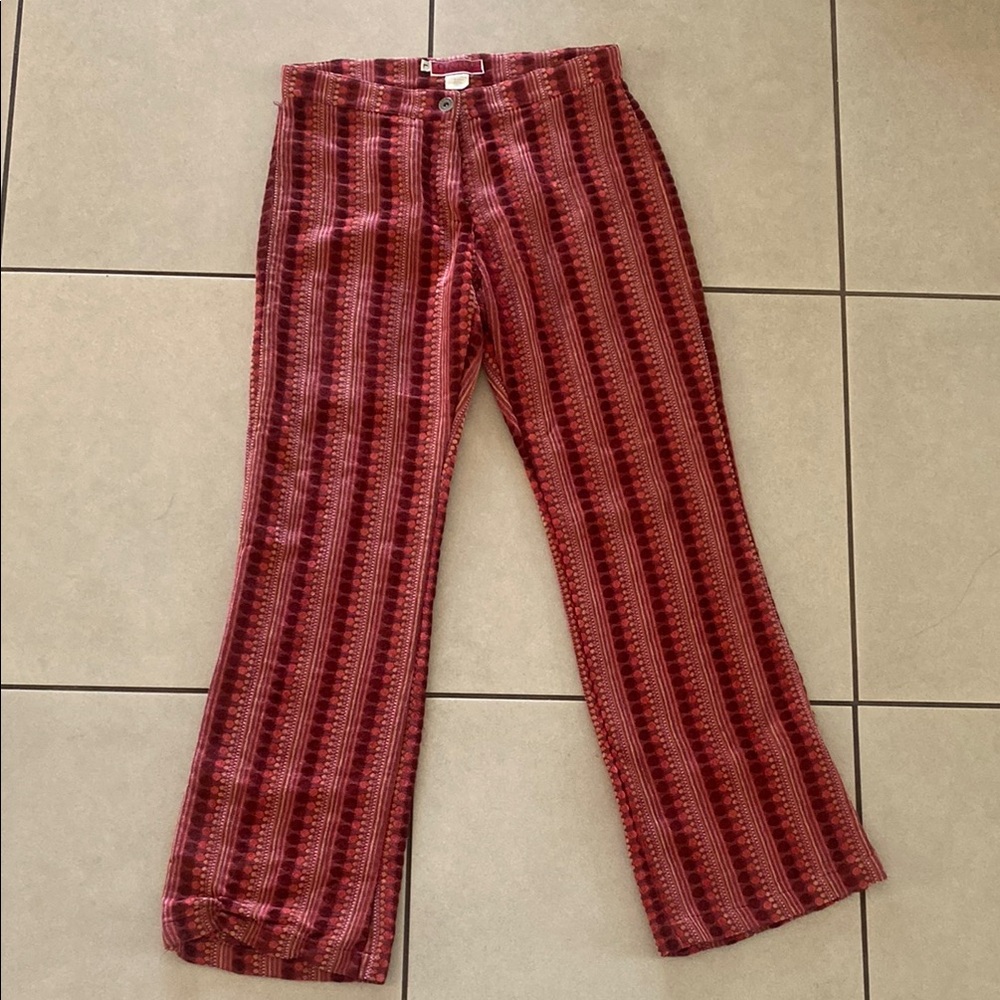 Couture Red and Pink Patterned Pants